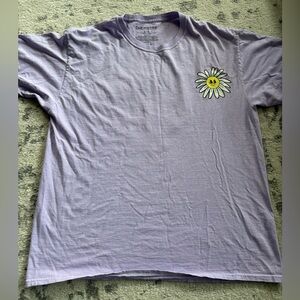 Purple T-Shirt with Daisy Graphic